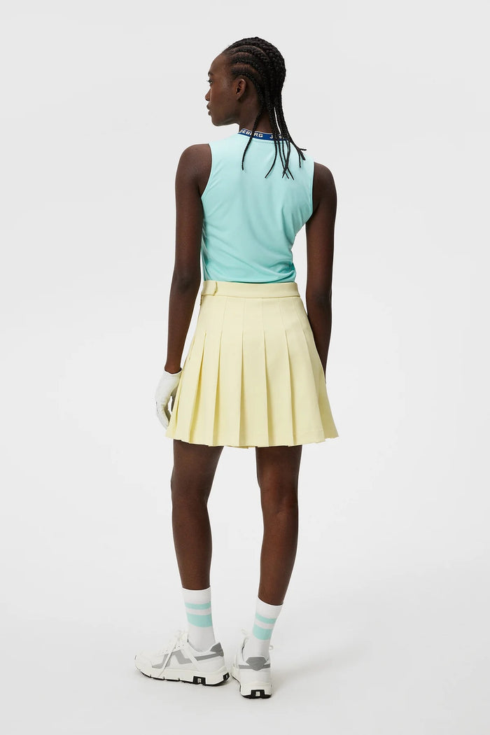 J.Lindeberg Women's Laya Sleeveless Golf Top - Aruba Blue Size XL MSP$85