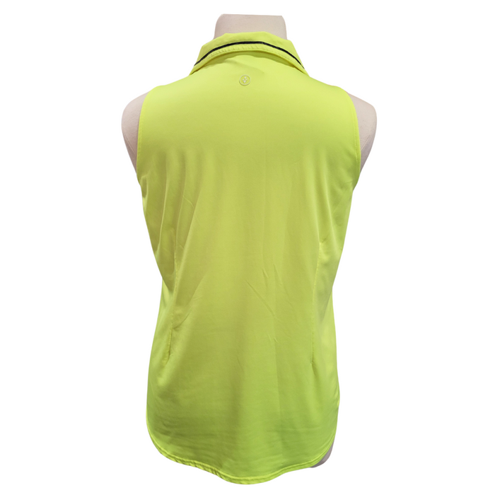 Jofit Neon Solid Sleeveless Women's Golf Polo Size XXL