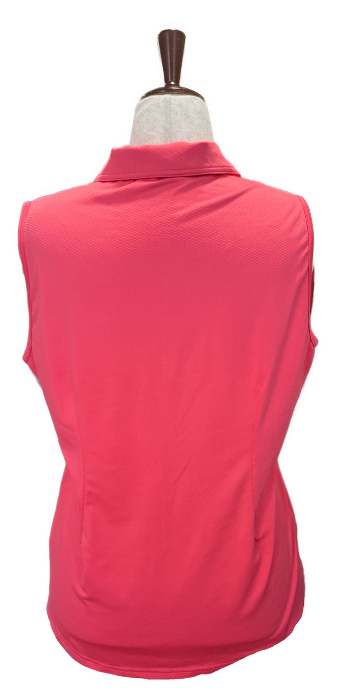 Jofit Women's Pink Cutaway Sleeveless Golf Polo Size XL MSP$90