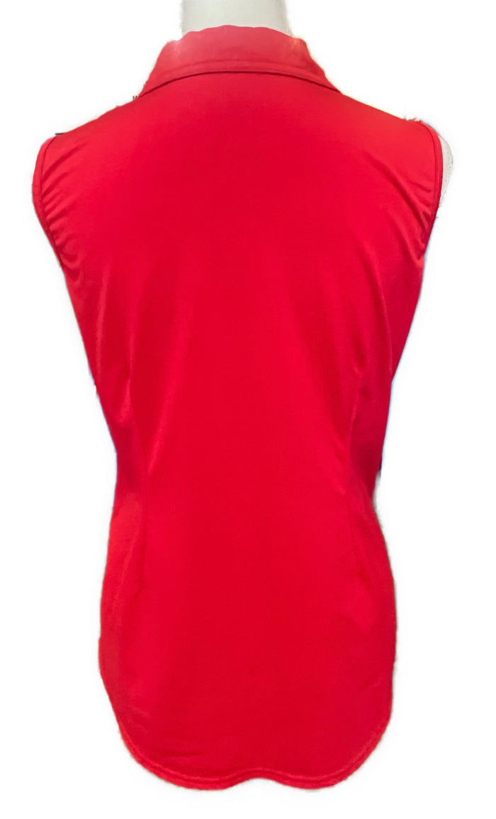 Jofit Women's Scalloped V-Neck Sleeveless Golf Top Size MSP$90