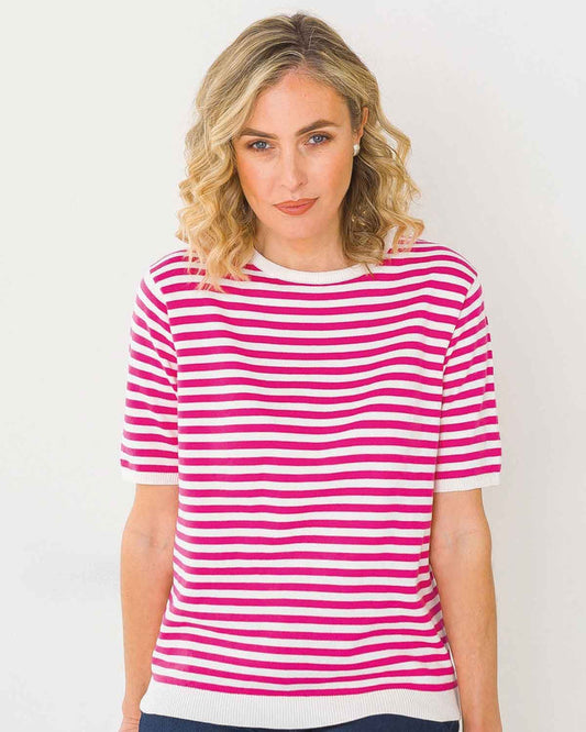 Kathy Pure Cotton Top - Pink Cream - The Classic Boutique