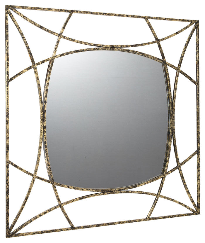 Keita A8010175 BlackGold Finish Accent Mirror
