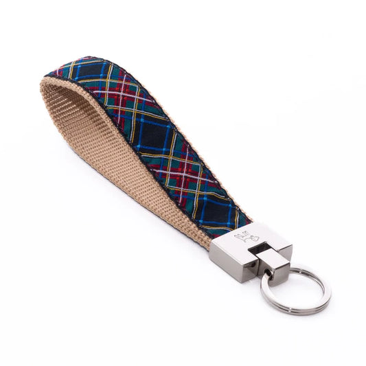 Key Ring | Black Tartan Plaid