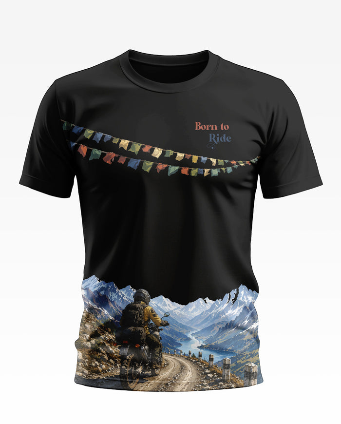 Ladak Born to ride Cotton T-shirt