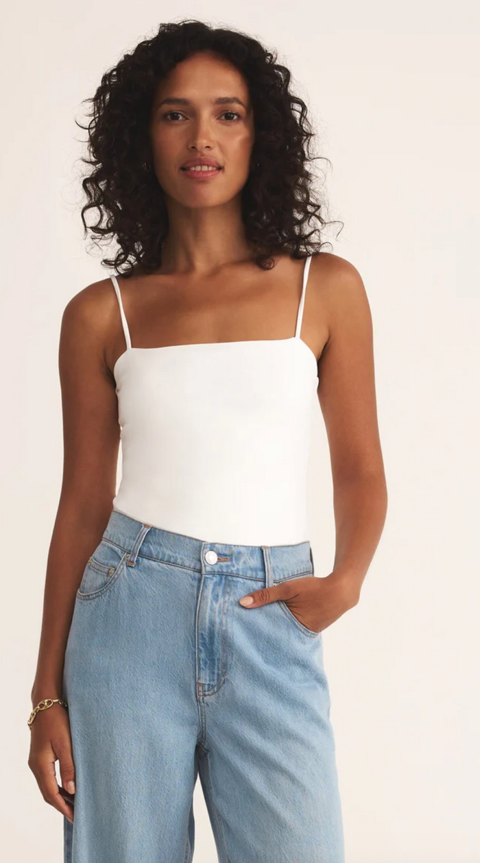 Lane Luxe Bodysuit -White