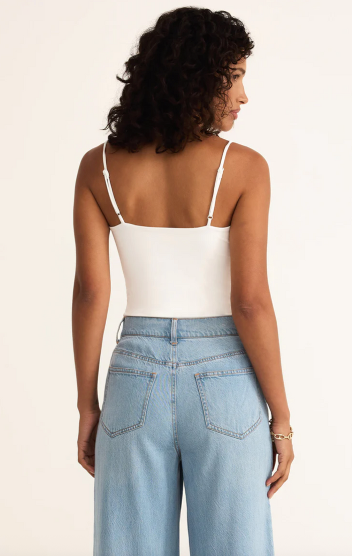 Lane Luxe Bodysuit -White