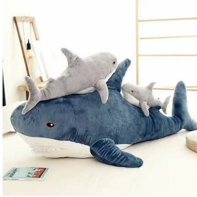 Large Size Shark Plush Toy Soft Cushion 110CM
