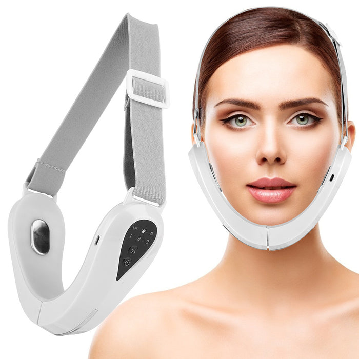 LED Microcurrent Facial Rejuvenation Device For Jawline Lifting And Beauty