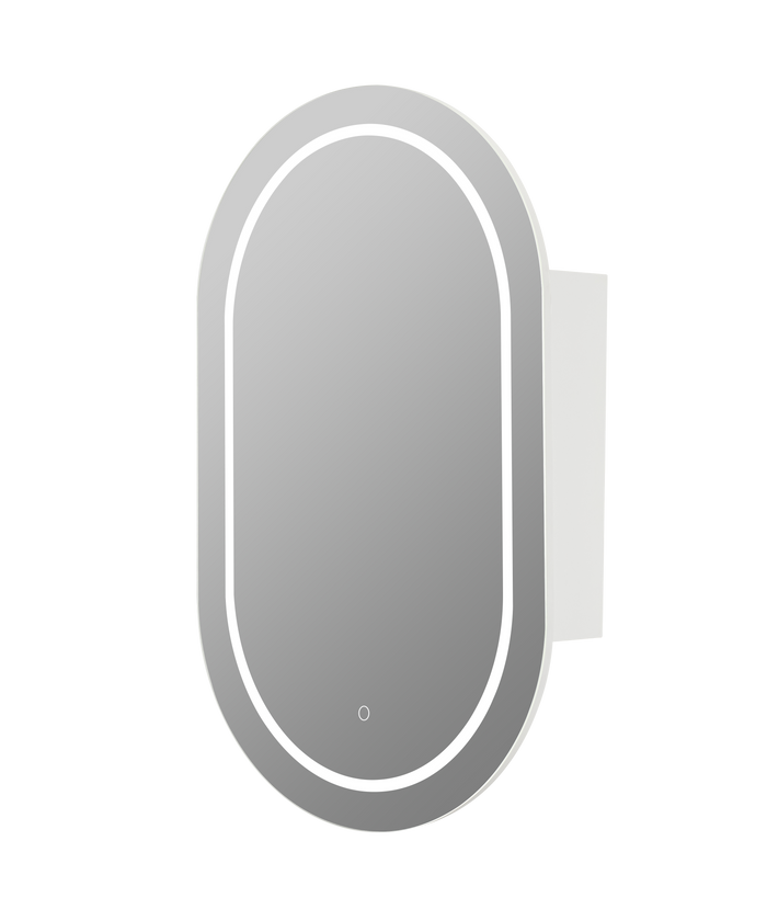 LED PVC Mirror Shaving Cabinet – Modern Bathroom Storage 450x900x155mm