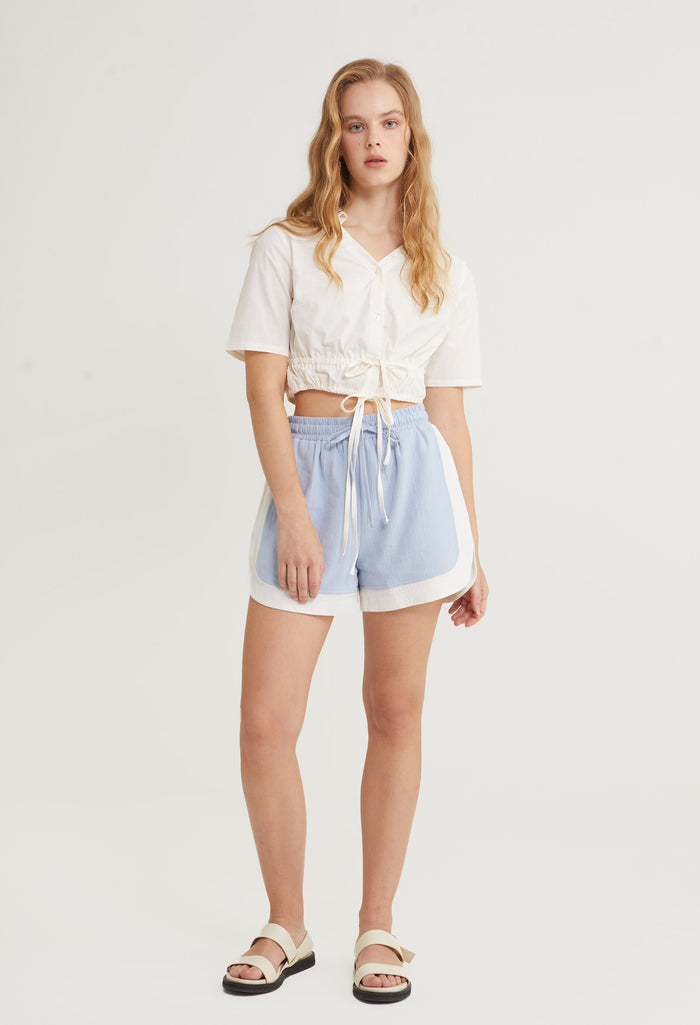 Leilani Knot Short Sleeves Top