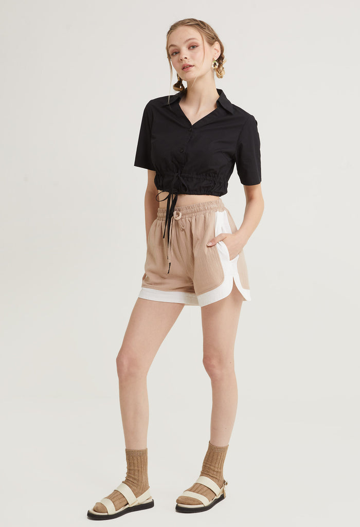 Leilani Knot Short Sleeves Top