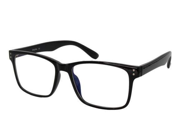 Lente con protección blue cut Defile Eyewear D8323DC2 Negro mate