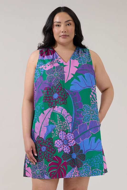 Lerry Shift Mini Dress Tropical Curve