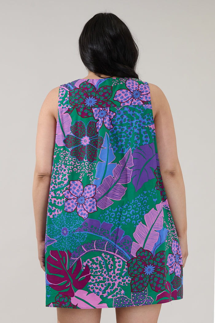 Lerry Shift Mini Dress Tropical Curve