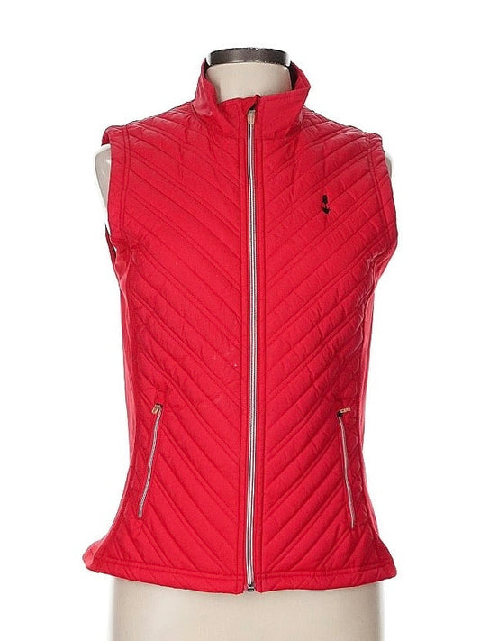 Levelwear Women's Red Quilted Vest w/ Logo Size M MSP$95