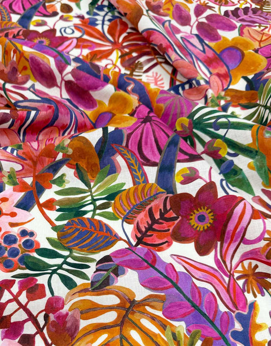 Liberty Fabrics Augusta Linen Fabric, Jungle Trip A