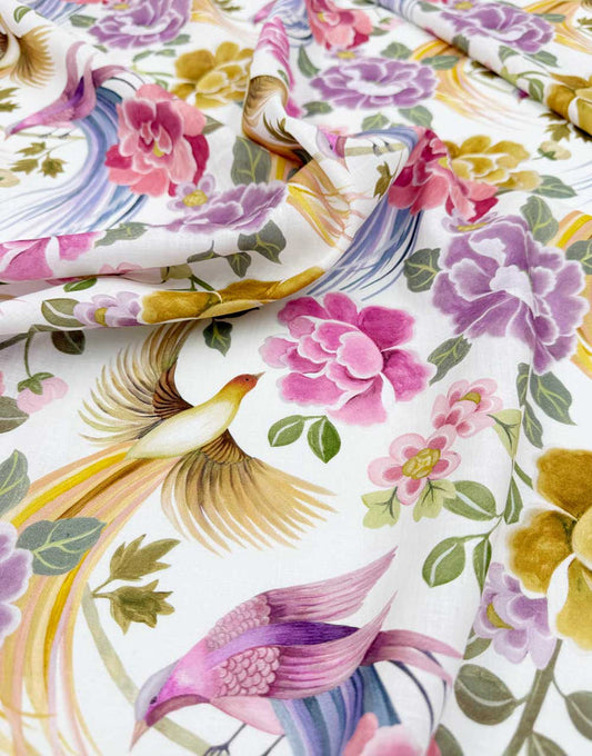 Liberty Fabrics Augusta Linen Fabric, Paradise Shawl A
