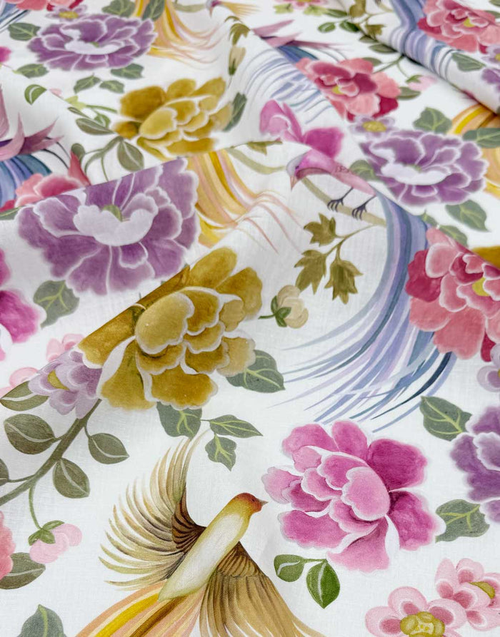 Liberty Fabrics Augusta Linen Fabric, Paradise Shawl A