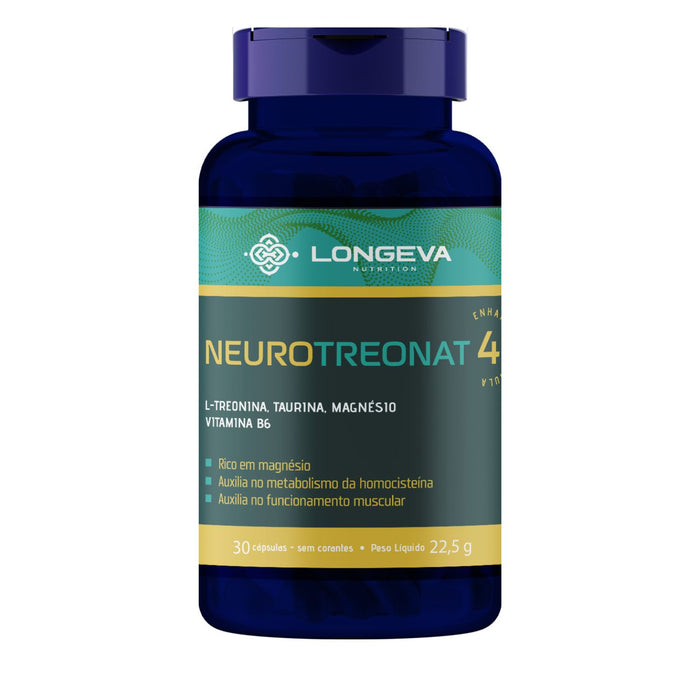 LONGEVA | Neuro Treonat - Magnésio para Sono e Saúde Cerebral (30 Cápsulas)