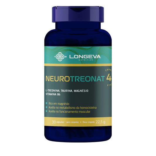 LONGEVA | Neuro Treonat - Magnésio para Sono e Saúde Cerebral (30 Cápsulas)