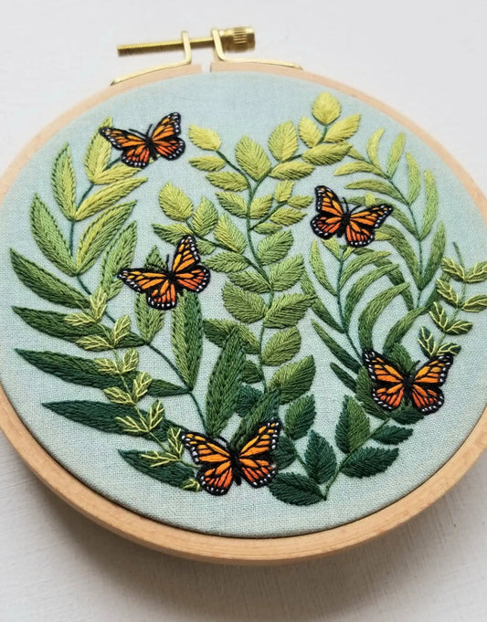 Love Grows Butterfly Embroidery Kit, Jessica Long Embroidery
