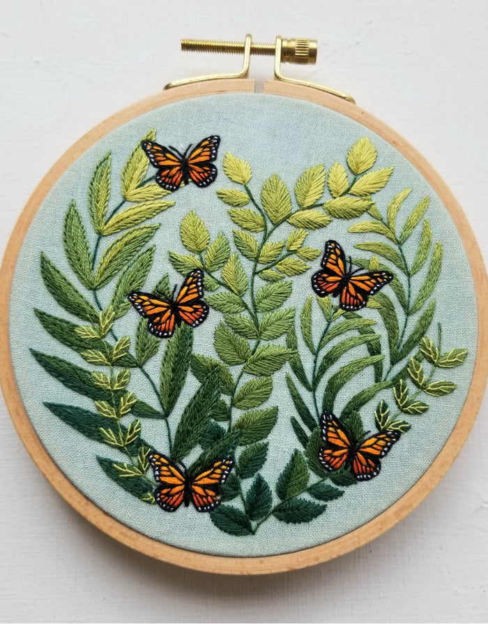 Love Grows Butterfly Embroidery Kit, Jessica Long Embroidery