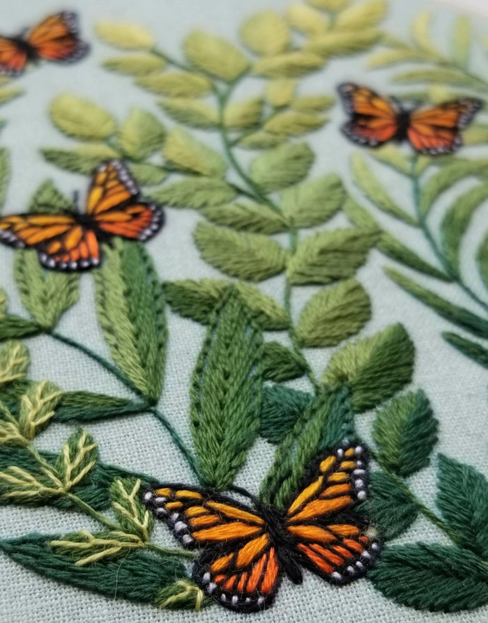 Love Grows Butterfly Embroidery Kit, Jessica Long Embroidery