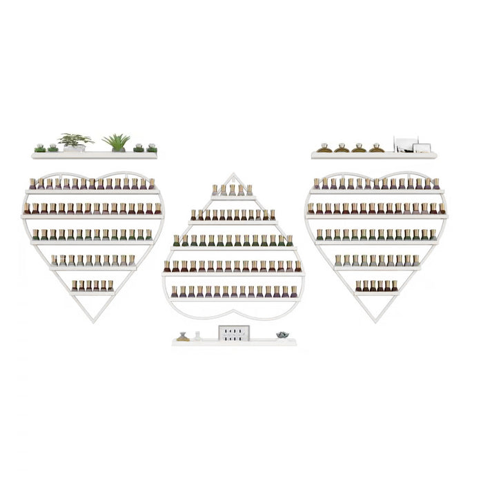 Love Nail Polish Display Set | 3pc | White