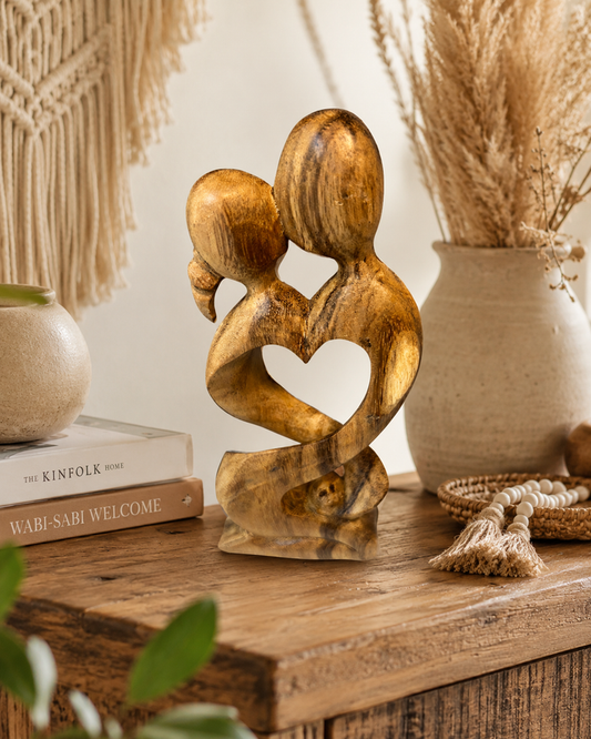 Lovers Heart Woodcarving