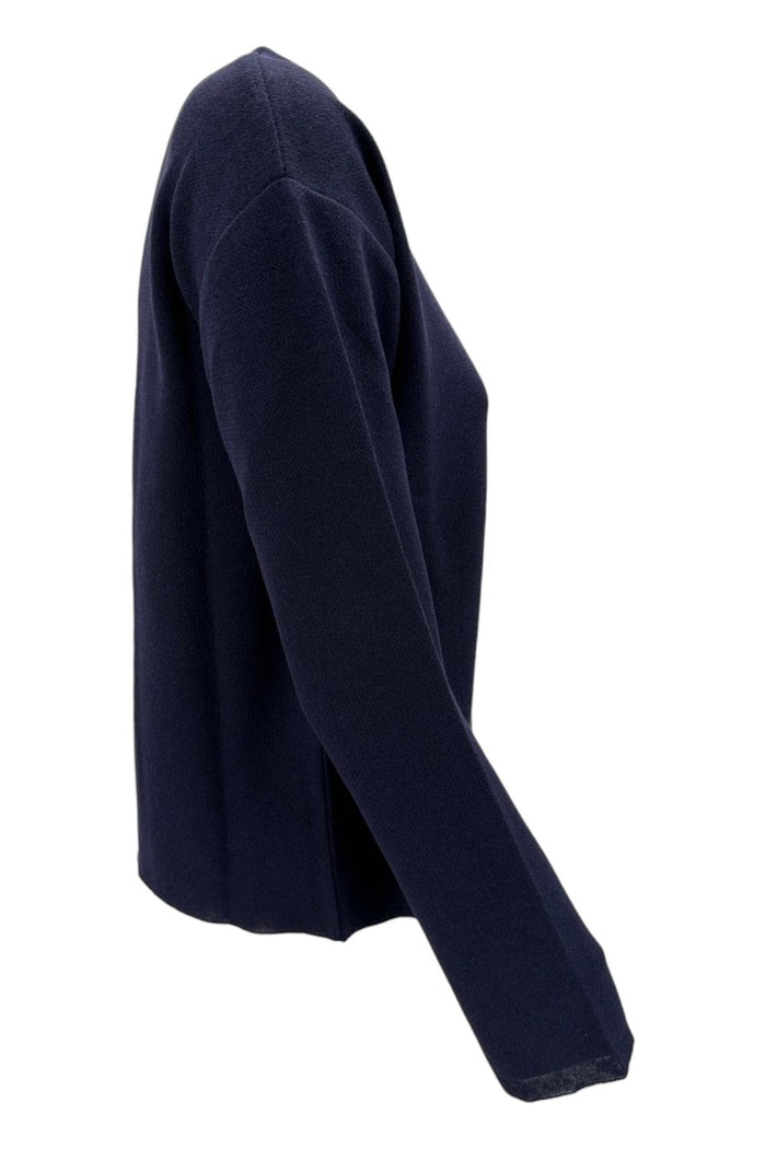 maglia donna a scatola blu