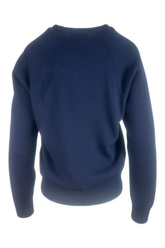 maglia donna girocollo blu