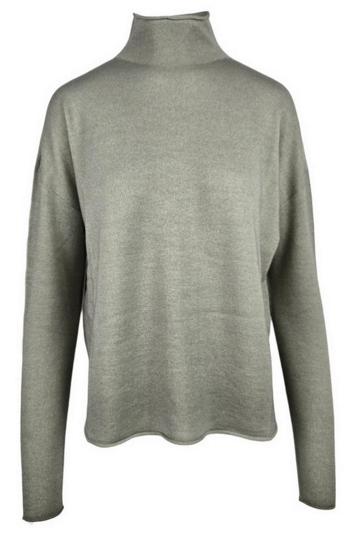 maglia donna lupetto salvia