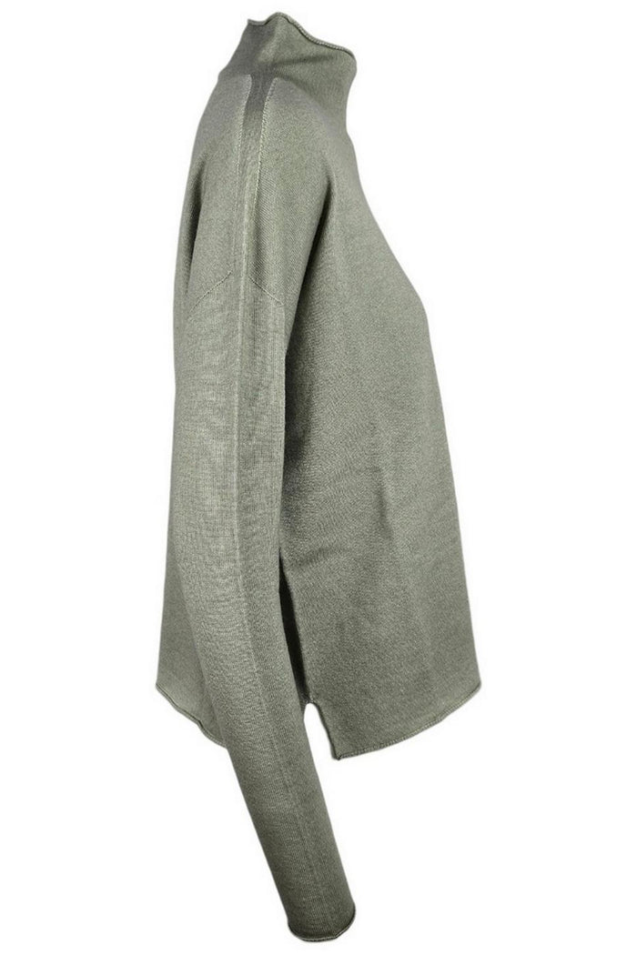 maglia donna lupetto salvia