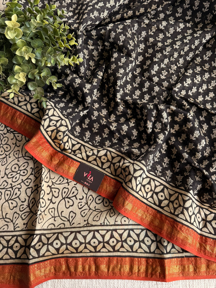 Maheswari border chanderi saree