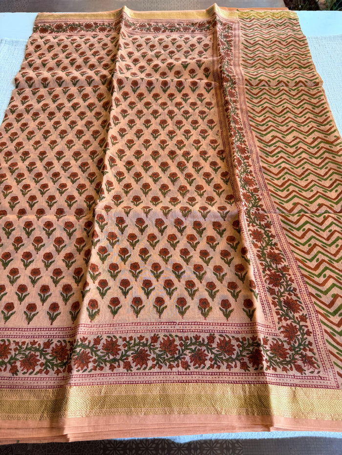 Maheswari border chanderi saree