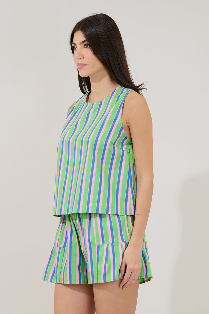 Marget Sleeveless Top Stripe