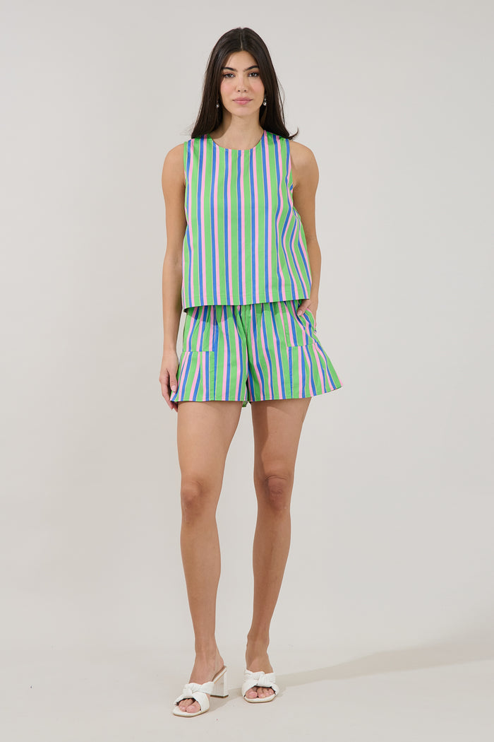 Marget Sleeveless Top Stripe