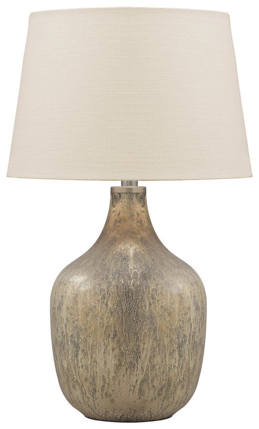 Mari L430664 GrayGold Finish Glass Table Lamp 1CN
