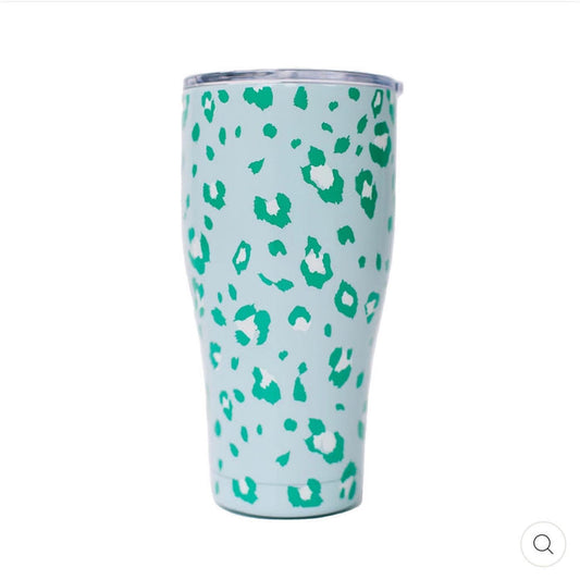Mary Square - Cheetah Time Large Curved Tumbler