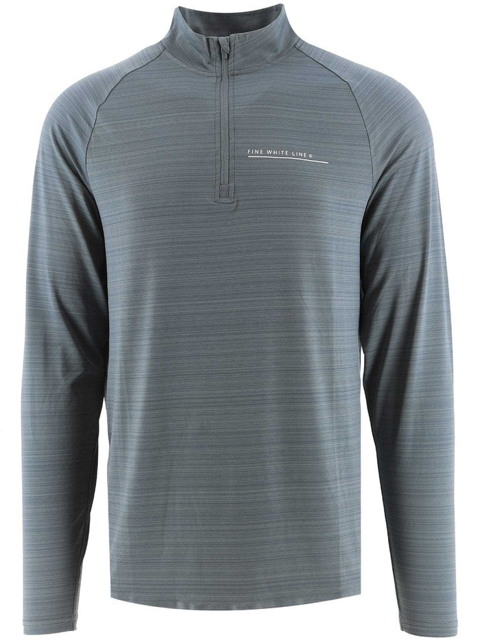 Men's Comet Blue 1/4 Zip Jacket - Bascora