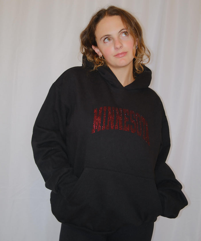 Minnesota Rhinestone Hoodie