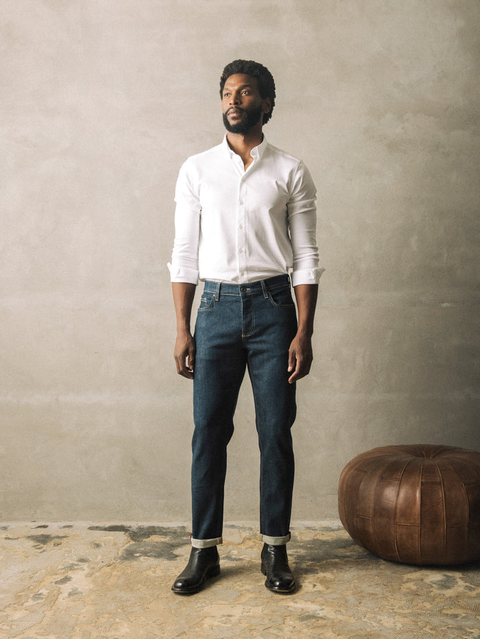 Modelshot / Blue Denim / Detail