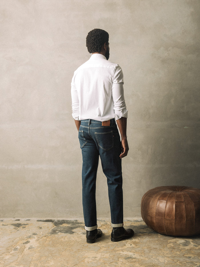 Modelshot / Blue Denim / Detail