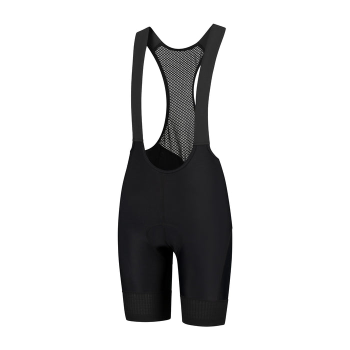 Rogelli Power korte fietsbroek dames zwart voorkant.