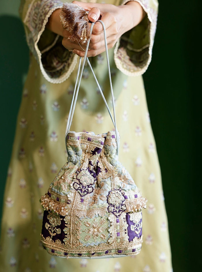 Mulmul Vedika Patchwork Potli
