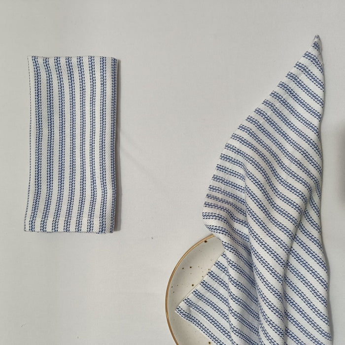 Napkins Cotton Ticking Set of 4 - ANNIE.G