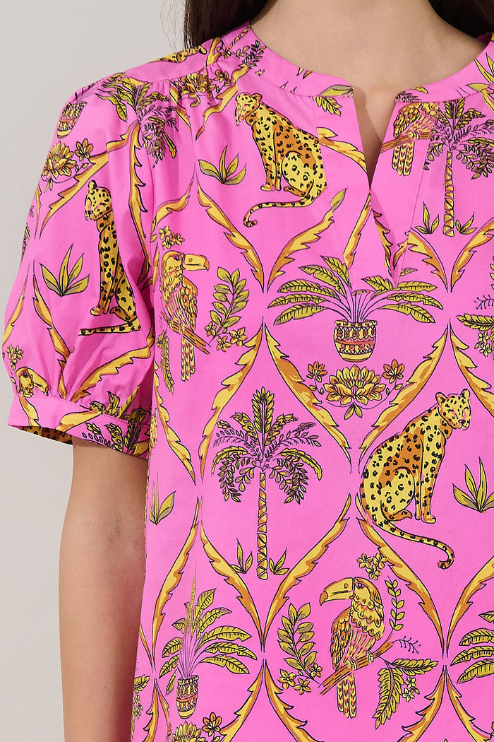 Neli Split Neck Top Pantheress