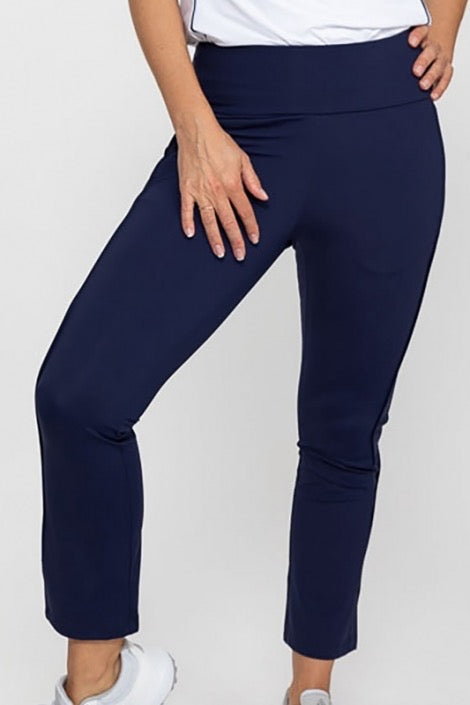 New Kinona Sport Smooth Your Waist Navy Golf Crop Pants MSP$129
