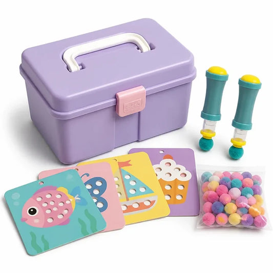 No-Glue Insertion Tool Pom Pom Craft Kit (Set of 600)