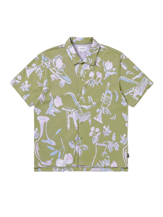 Object Jacquard Button Up Top